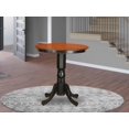 thumbnail image 2 of East West Furniture EDT-BLK-TP Eden Counter Height Table - a Round Dining Table Top with Pedestal Base, 30x30 Inch, Black & Cherry, 2 of 8
