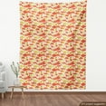 thumbnail image 3 of Ambesonne Yellow Fabric by the Yard Upholstery, Cup with Dots and Fruits, 5 Yards, Yellow Scarlet, 3 of 4
