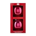 thumbnail image 4 of 2-Count Pink Shiny Jumbo Shatterproof Ball Christmas Ornaments, 7 in, by Holiday Time, 4 of 6