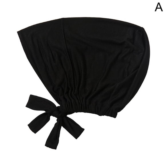 Muslim Turban Soft Modal Hat Inner Hijab Caps Islamic Underscarf Turbante India Mujer Headwrap Hat I1Q8 Adjustable Female Bonnet V8W4