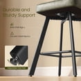 thumbnail image 6 of Romorgniz Bar Stool with Back Set of 4, Counter Height Bar Stools with Footrest Swivel Bar Stools with Ergonomic Hollow Backrest for Kitchen Counter, Olive Green, 6 of 9