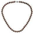 thumbnail image 4 of Primal Silver Sterling Silver Rhodium 8-9mm Coffee Freshwater Cultured Pearl Necklace, 4 of 4