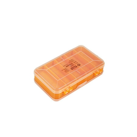 

wrea Double Sided Storage Box Screws Hooks Baits Tackle Case Grids Compartments Hardware Tools Organizer Portable Reusable