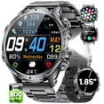 thumbnail image 1 of Smartwatch LIGE FV15 para hombre con linterna LED de pantalla de 1,85 pulgadas, 1 of 9