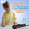 thumbnail image 3 of Juguete Tren Eléctrico Luz, Humo y Sonido 6 Vagones 624 cm, 3 of 5