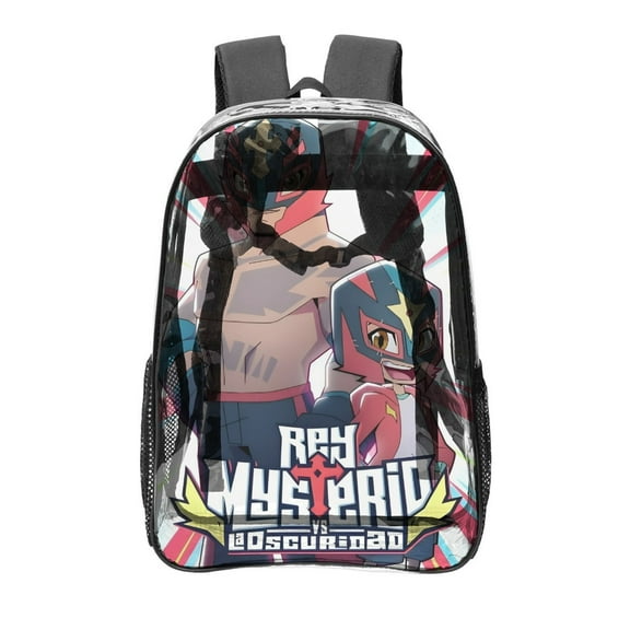 Rey Mysterio Pattern Transparent Backpack Lightweight And fashionable Showcasing Personality And Leading The Trend