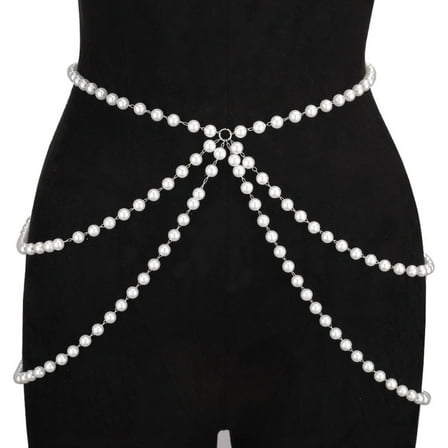Layered Body Chain for Ladies Party Body Chain Multi Layered Waist Jewelry Suitable for Various Occasions and Event