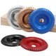 thumbnail image 5 of 2 discos de amoladora de madera, disco abrasivo de madera, discos de amoladora de carpintería de carburo de tungsteno para dar forma, amolar y cortar, compatible con amoladoras angulares de 85 mm. Rojo Verde, 5 of 5