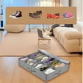 thumbnail image 3 of Foldable Underbed Shoe Box Storage Box with Lid Visible Organizer for Bedroom Use, 3 of 4