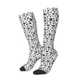 thumbnail image 2 of Vsdgher Black Footprints Print Thigh High Socks Extra Long Stretchy Sock Women Over Knee High Opaque Stocking Daily Wear, 2 of 5