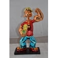 thumbnail image 3 of Nifao Iconic Red Popeye smaller Resin Statue – Home Decor Sculpture, 11"L x 6"W x 17"H, 3 of 11