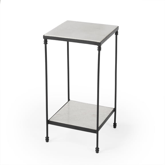 Metalworks - Multi-Color - Square - IRON   MARBLE - BUTLER LARKIN MARBLE & IRON ACCENT TABLE
