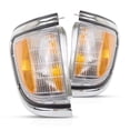 thumbnail image 4 of For Toyota Tacoma 4WD 1995 1996 1997 Side Marker Light Assembly Driver And Passenger Side | Pair | Chrome | TO2520143 | TO2521143 | 81620-04040, 4 of 9