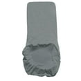 thumbnail image 4 of 4x Cubierta de silla de comedor con respaldo alto elástico gris Funda para taburete de silla de catering perfecl Funda elástica para asiento de comedor, 4 of 8