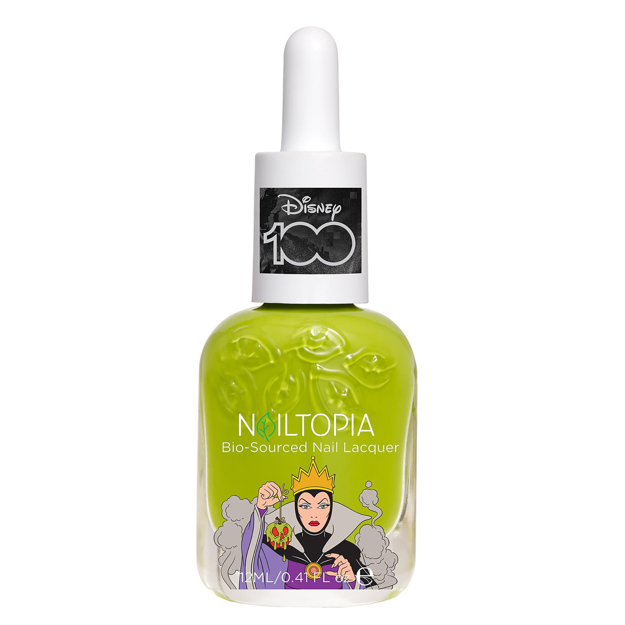 Nailtopia Bio-Sourced Chip Free Nail Lacquer Disney Collection, Evil Queen (lime green), 0.41 oz