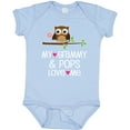 thumbnail image 3 of Inktastic Grammy and Pops Love Me Owl Girls Baby Bodysuit, 3 of 5