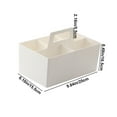 thumbnail image 3 of Stackable Plastic Storage Basket with Lid & Partition | Double Compartment Desktop Organizer for Makeup, Jewelry & Stationery, 3 of 6