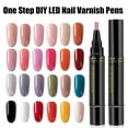 thumbnail image 4 of Non UV Gel Nail Pen Set – 6 Colors per Set, One Step DIY Nails Varnish Pen, 3 in 1 Quick Dry Nail Polish Pens,Colorful Gel Pens for DIY Nail Art, Easy Nail Polish Pen for Women Girls, 4 of 7