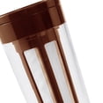 thumbnail image 3 of Jarra de agua con colador de té Capacidad de 1.1L Refrigerador Hervidor frío Tetera floreciente Bebida Jarra de agua para bebidas Cerveza fría Camping marrón Yotijar tetera grande, 3 of 6