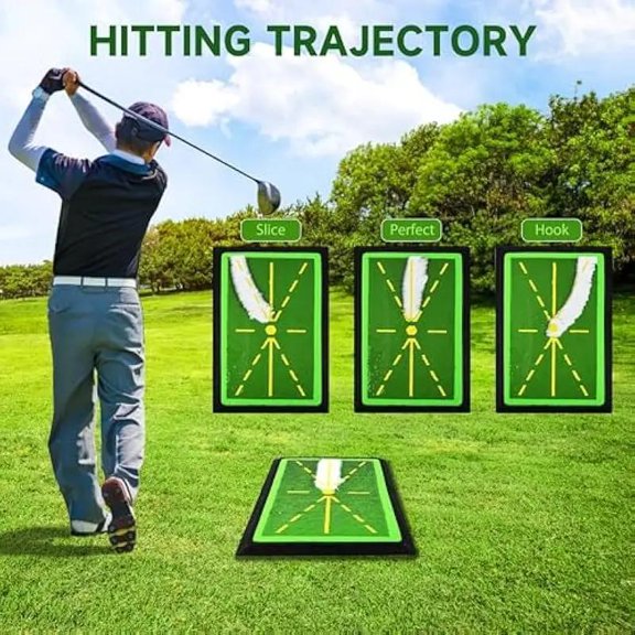 Premium Golf Swing Training Mat with Real-Time Path Feedback Elite Indoor/Outdoor Practice Solution