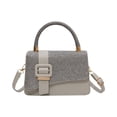 thumbnail image 1 of Bolso de mano para mujer, bolsa de regalo de cumpleaños, bolso informal, portátil, elegante bolso de viaje Gris, 1 of 9