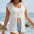 thumbnail image 5 of LIBRCLO Womens Swimsuit Cover-ups Netting Dresses for Women Fashion Cardigan Bathing Suit Swimsuit Cover-ups, 5 of 6