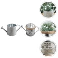 thumbnail image 3 of Miangastore Portable Watering Can Set of 2 Iron Kettle for Indoor Outdoor Use Silver Color, 3 of 8