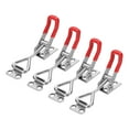 thumbnail image 1 of Uxcell 4pcs Adjustable Toggle Clamp M5x25mm 220lbs 4001 Style, Silver Red, 1 of 7