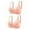 Hot Pink, variant on Utoimkio 2 Pack Wireless Bras for Women Full Coverage Comfort Breathable Push Up Bras for Women No Underwire Everyday Bras