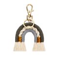 thumbnail image 3 of Weaving Keychains Handmade Hanging Decor Unique Key Ring Keyholder Ornaments Craft Adornment Colorful Handicraft Bag Pendant Charm Colorful/Grey, 3 of 7