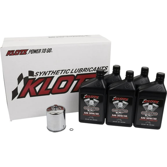 Klotz Lubricants KH-109 Basic Oil Change Kit - 20W/50 - 5qt.