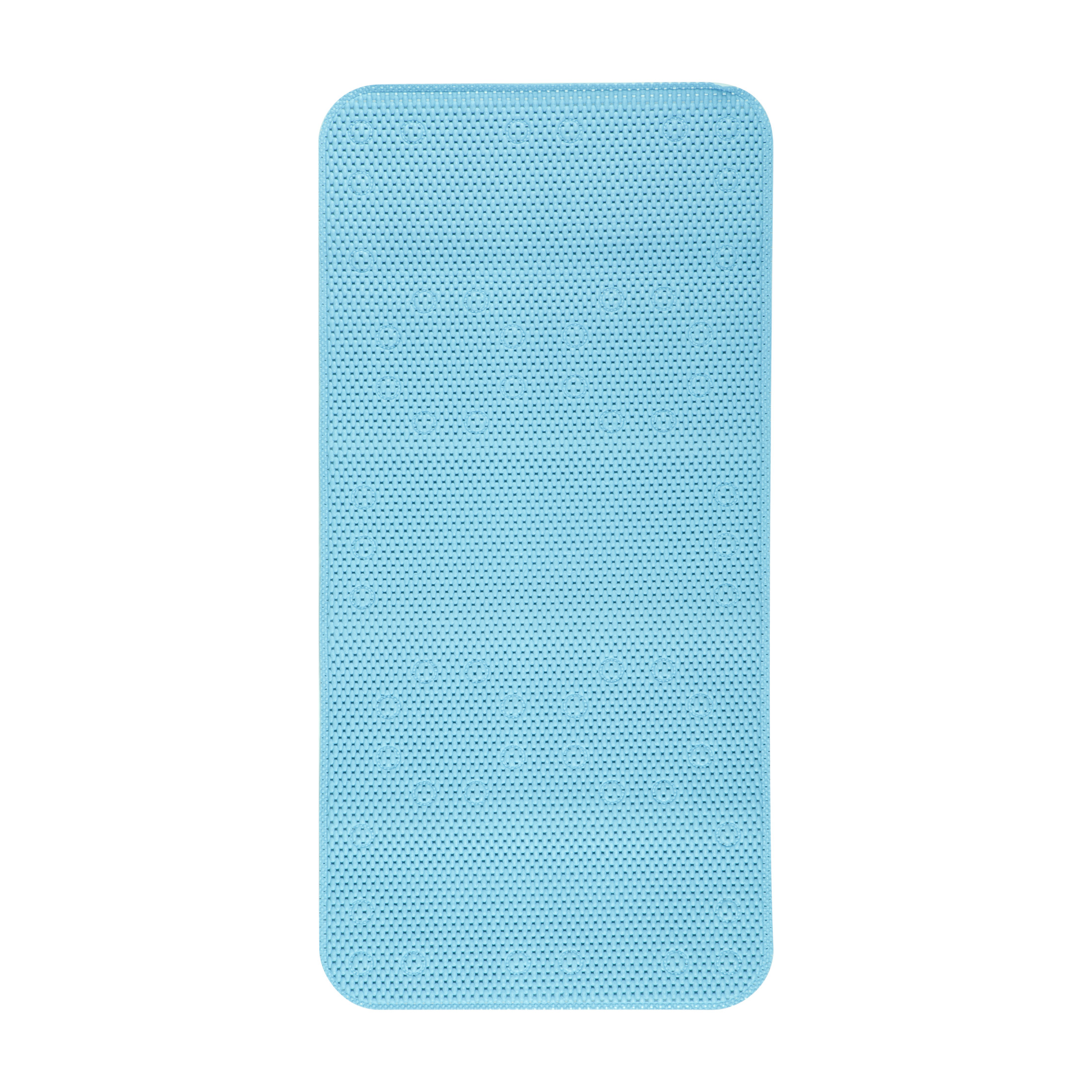 Mainstays Blue Cushioned Foam Bathtub Mat, 17" x 36" photo 8