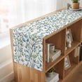 thumbnail image 6 of Table Runners 72 Inches Long Dress Scarves, Blue Green Eucalyptus Farmhouse Kitchen/Dining Table Runner, Coffee Tablerunners, Spring Botanical Leaves Weeping 13x72 Inch, 6 of 9