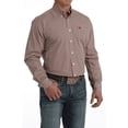 thumbnail image 3 of Cinch White & Red Geometric Print - Mens Shirt  - Mtw1105730, 3 of 4