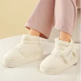 thumbnail image 5 of Botas de nieve con plataforma para mujer, cálidas, gruesas, de felpa, impermeables, para parejas, invierno 2024, zapatos de algodón con suela gruesa antideslizante, 5 of 5