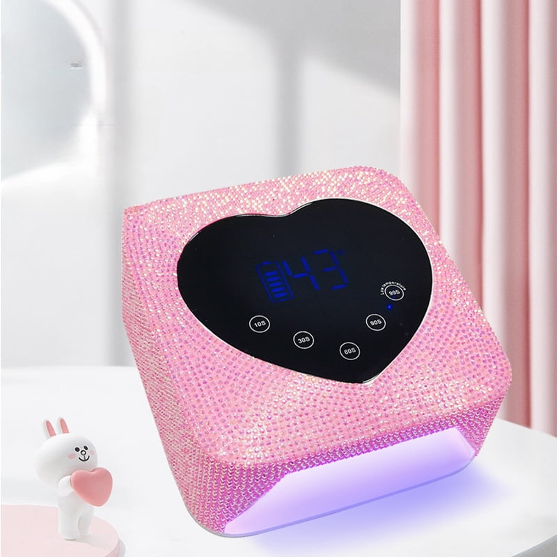 X20 Diamond-Embedded High-Power Nails Phototherapy Lamp Quick-Drying Nail Baking Gel Phototherapy Lamp 5-Speed Timing UV/LED Nail Lamp