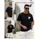 thumbnail image 3 of Camiseta estampada de cuello redondo de algodón de verano de manga corta para hombre, 3 of 7