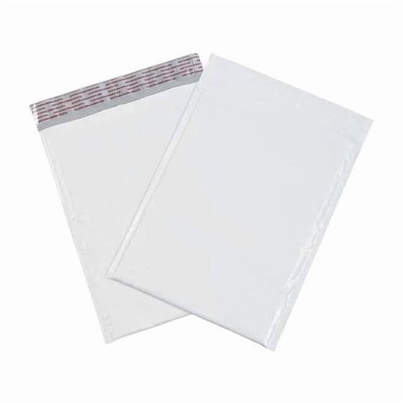 Office Depot® Brand Bubble-Lined Poly Mailers, 8 1/2" x 12", White, Box Of 100