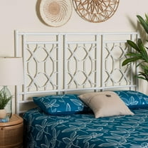 bali & pari Sampson Boho Standalone Headboard, Queen, White