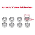 thumbnail image 3 of de Rodamientos material acero 02139 de 8 Piezas para 1:10 RC HSP Modelo DYNWAVEMX Mount Ball Bearings, 3 of 4