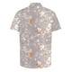 thumbnail image 3 of Blusa y camisa de manga corta con cuello vuelto para hombre, camisa informal de moda con estampado de hojas y solapa de manga corta, blusa para hombre, 3 of 4