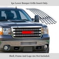 thumbnail image 2 of APS Compatible with GMC Sierra 2500HD 3500HD 2011-2014 Lower Bumper Chrome Billet Front Grill Grille Insert G66835A, 2 of 7