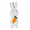 Carrot, variant on Cute Plush Bunny Keychain, Soft Rabbit Keyring Pendant for Girl