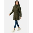 thumbnail image 5 of Marikoo Women's Thigh-Length Quilted Winter Coat with Hood - Karumikoo XVI, 5 of 8