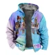thumbnail image 1 of Roblox-Sudadera con capucha de manga larga para estudiante, suéter grueso con cremallera acolchada y estampado de dibujos animados, cuello suelto, algodón, regalos de navidad, 1 of 5