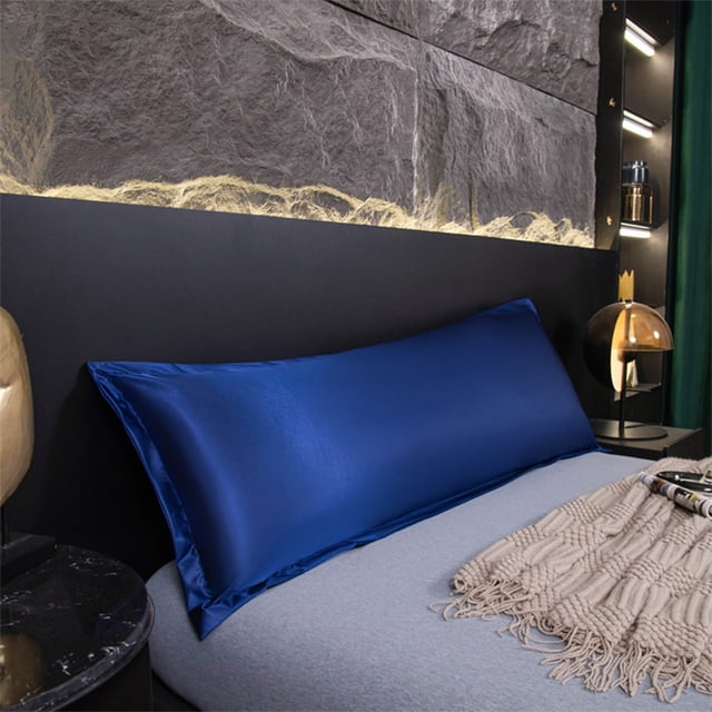 Satin Long Body Pillowcase Waterproof Silk Pillow Cover | Liquid Repellent Protective Layer | Soft Breathable Fabric for Sleeping | Bedroom Home Rest Use for Couples