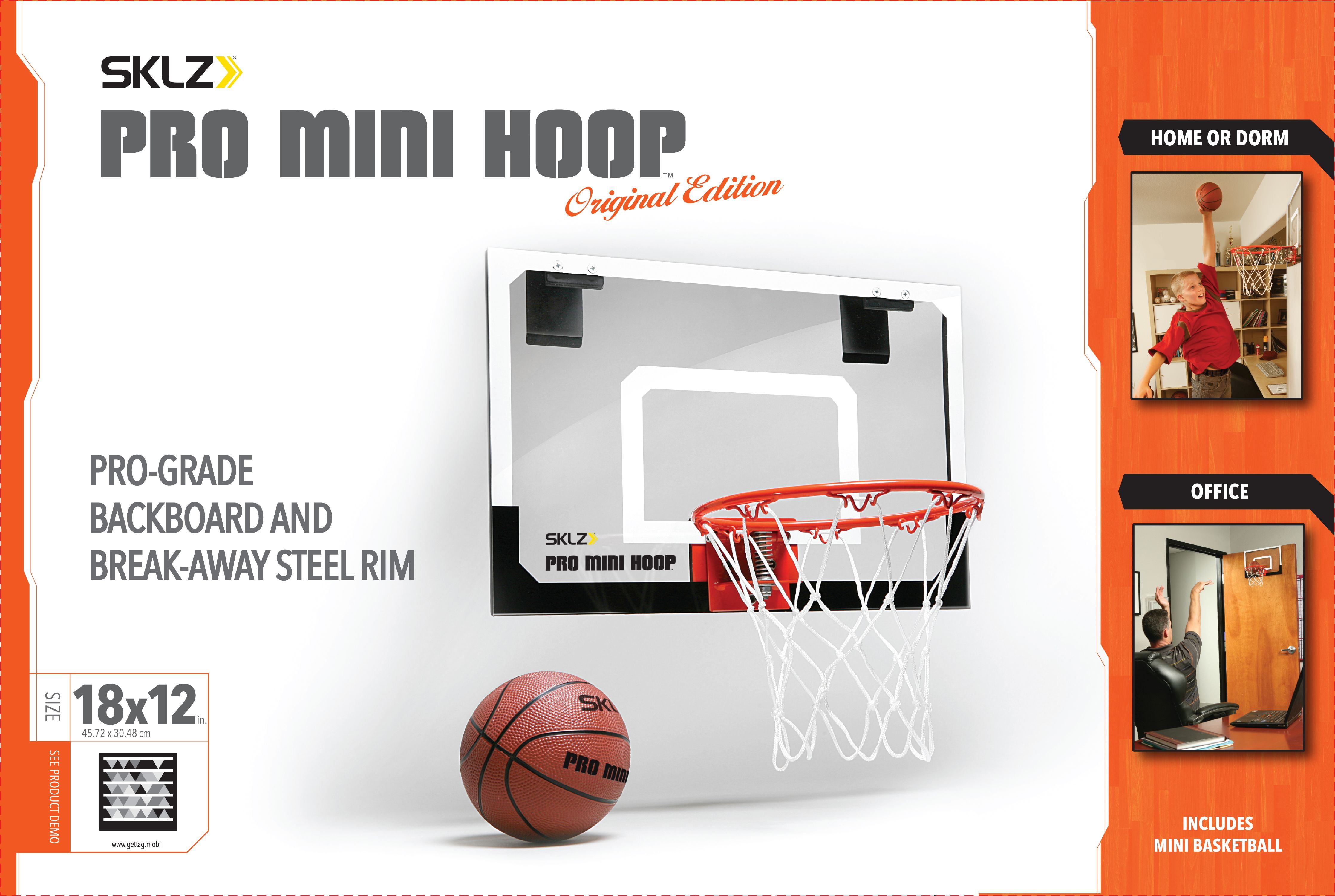 Details About Sklz Pro Mini Mountable Basketball Hoop Practice Bedroom Top Quality Backboard