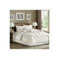 thumbnail image 3 of Madison Park Laurel 7 Piece Comforter Set-White-Queen, 3 of 7