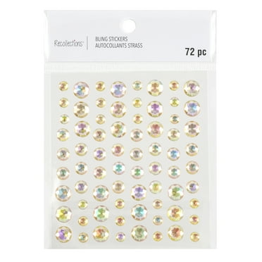 12 Pack: Rose Rhinestone Bling Stickers by Recollections™