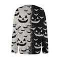 thumbnail image 5 of Halloween Cardigan for Women Funny Halloween Pumpkin Womens Sweaters Cardigan Knit Button Down Cropped Long Sleeve Fall Winter Fashion Soft Tunic Sweater Black S, 5 of 7